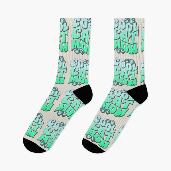 Item preview, Turquoise Cool Cat Mom, Great Slogan For All Moms Who Own A Cat designed and sold by TrulyEpoque.