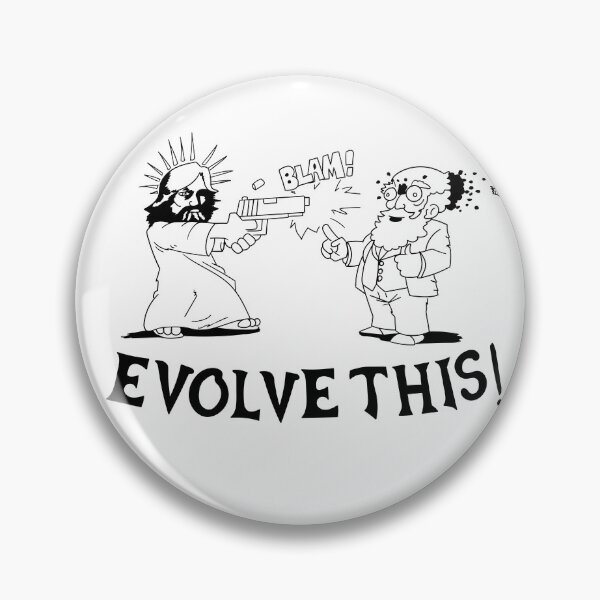 Item preview, Jesus and Darwin - Evolve This designed and sold by Meta Cortex.