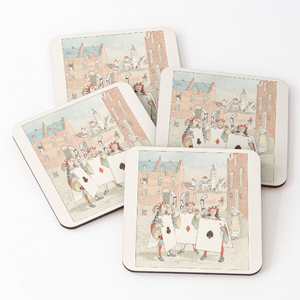 Item preview, The Queen of Hearts Pl 5 (1887) -Three Card Knaves Blowing Horns- Randolph Caldecott English designed and sold by TeeARTHY.