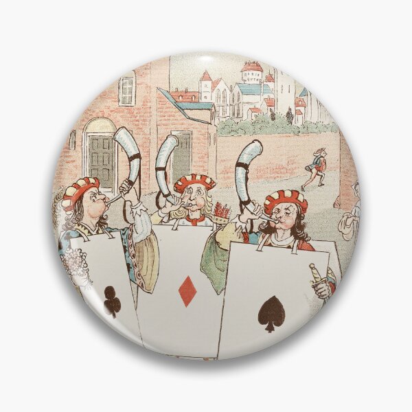 Item preview, The Queen of Hearts Pl 5 (1887) -Three Card Knaves Blowing Horns- Randolph Caldecott English designed and sold by TeeARTHY.