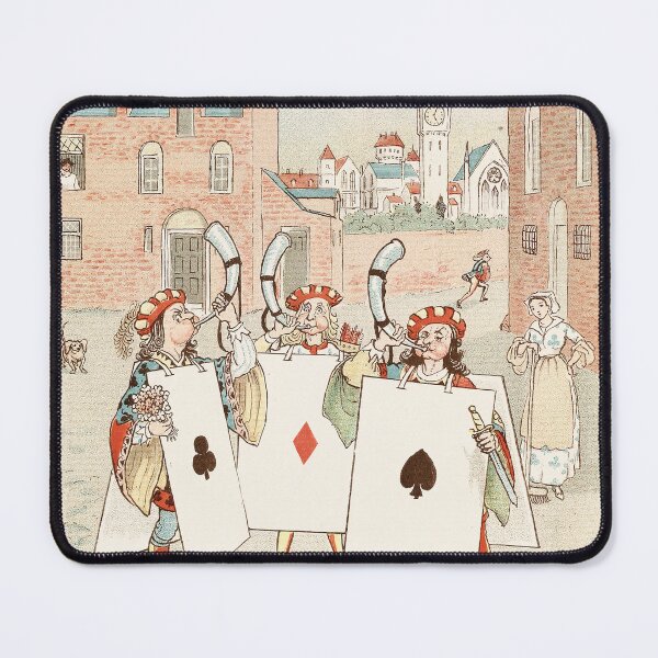 Item preview, The Queen of Hearts Pl 5 (1887) -Three Card Knaves Blowing Horns- Randolph Caldecott English designed and sold by TeeARTHY.