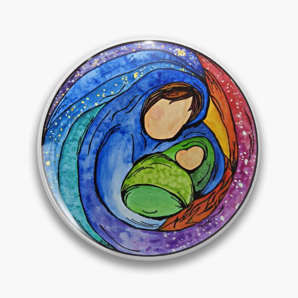 Artikelvorschau, "Mutter", Aquarelltinte Mutter & Kind entworfen und verkauft von MtnAshFiberArts.
