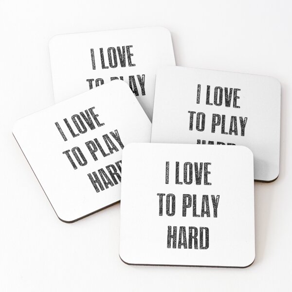 Item preview, I love to play hard designed and sold by hotwifequotes.