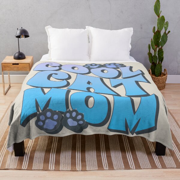 Item preview, Blue Cool Cat Mom, Great Slogan For All Moms Who Own A Cat designed and sold by TrulyEpoque.