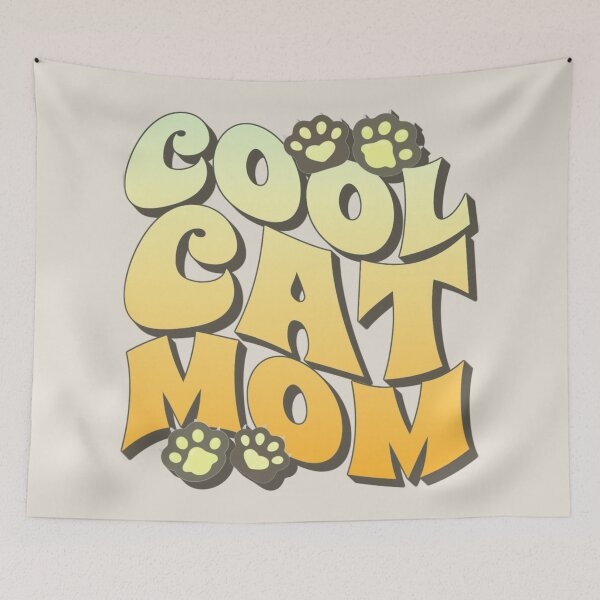 Item preview, Yellow Cool Cat Mom, Great Slogan For All Moms Who Own A Cat designed and sold by TrulyEpoque.