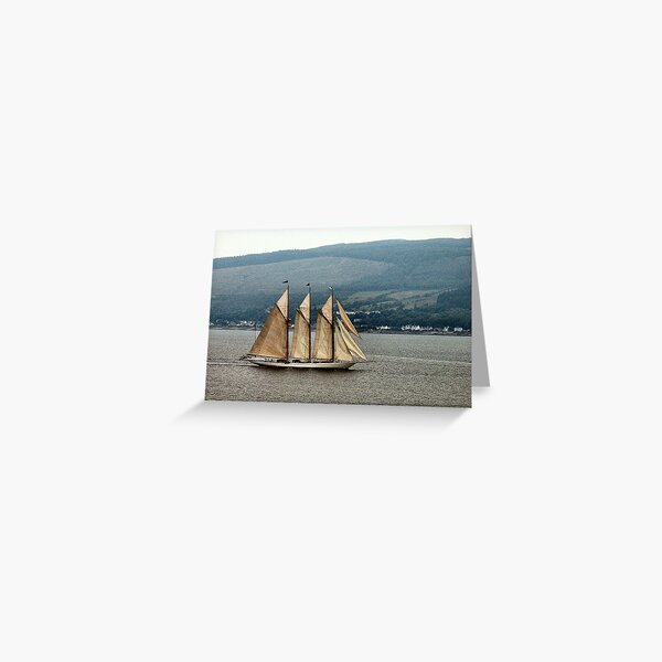 Schooner on the Clyde Greeting Card