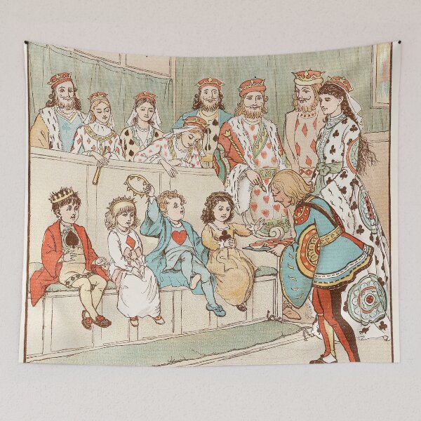 Item preview, The Queen of Hearts Pl 8 (1887) -King and Queen-Randolph Caldecott English designed and sold by TeeARTHY.