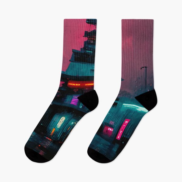 Item preview, Neon Cyberpunk Japanese Shrine designed and sold by CyberStreetArt.