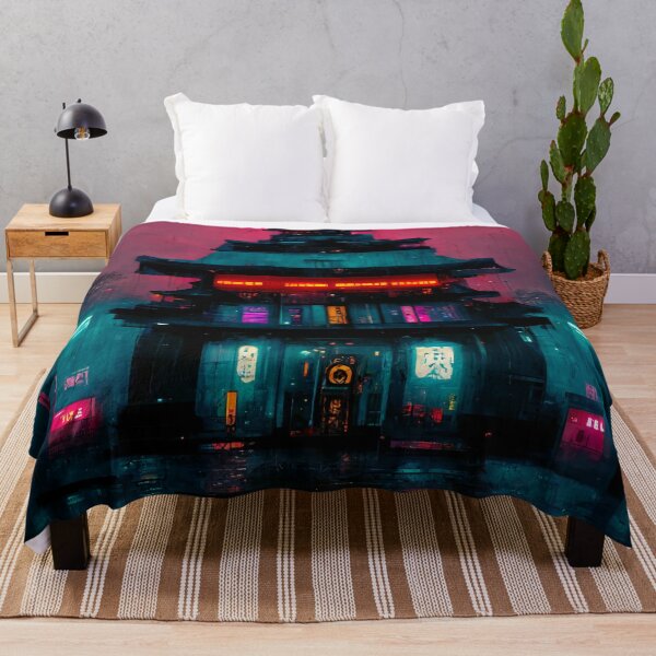 Item preview, Neon Cyberpunk Japanese Shrine designed and sold by CyberStreetArt.