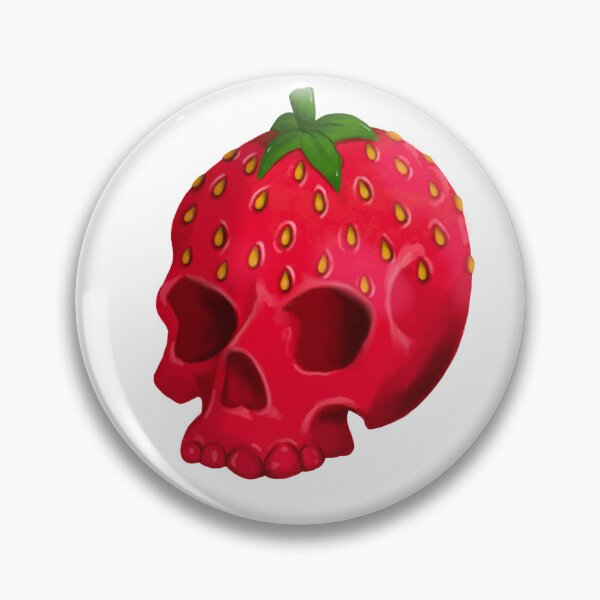 Item preview, Strawberry skull designed and sold by JefficaAlice.