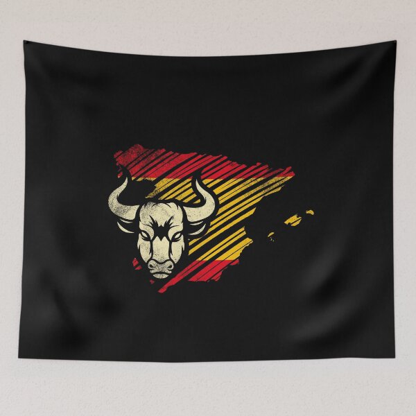 Artikelvorschau, Spanische Flagge mit Stier entworfen und verkauft von Mila1946.
