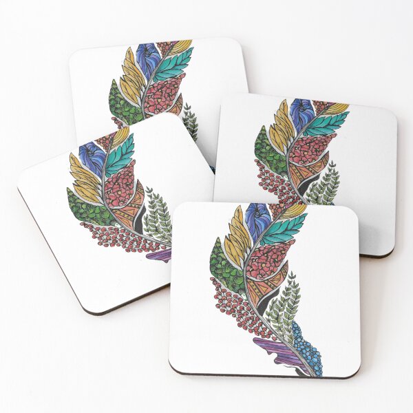Item preview, Ooh Feathery! Watercolour Ink Feather designed and sold by MtnAshFiberArts.