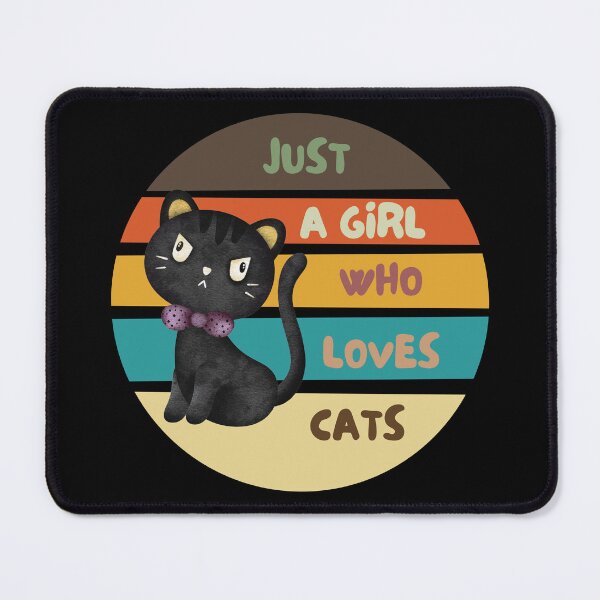 Item preview, JUST A GIRL WHO LOVE CATS designed and sold by NDN Digital Art.