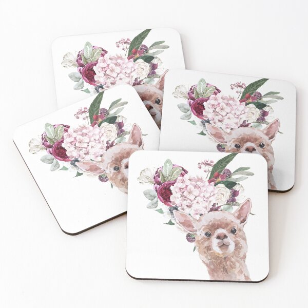 Item preview, Llama print with beautiful flowers designed and sold by AlexaandPepi.