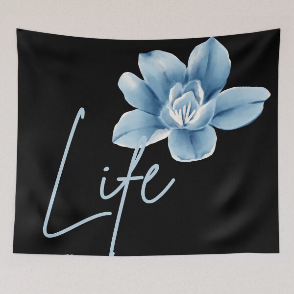 Item preview, Life - A Beautiful Blue Flower designed and sold by Tamhanstar.