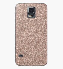 Rose Gold Glitter Hülle & Skin für Samsung Galaxy