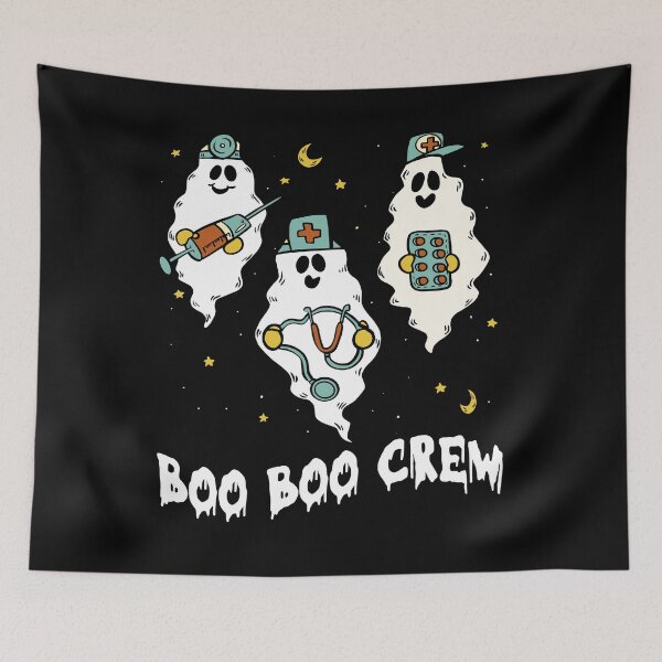 Item preview, Creepy Cute and Funny Halloween Ghost Crew for Nurse designed and sold by GraphismNinja.