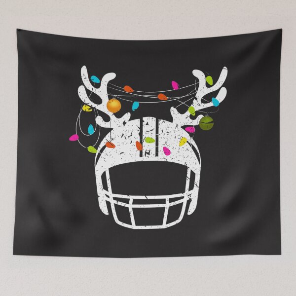 Item preview, Christmas Lights Football Helmet Fun Xmas  designed and sold by schromtlmaascha.
