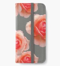 Blushing Roses Pattern iPhone Wallet/Case/Skin