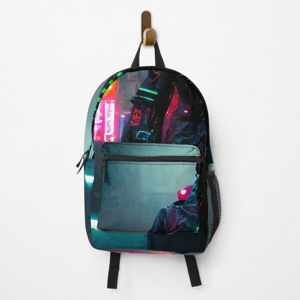 Item preview, Neon Cyberpunk Bounty Hunter designed and sold by CyberStreetArt.