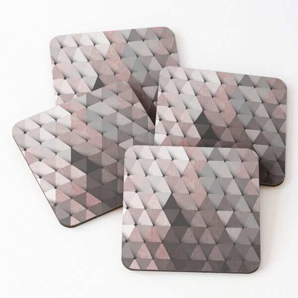 Item preview, Triangles Putty Mauve designed and sold by LaurenWDesigns.