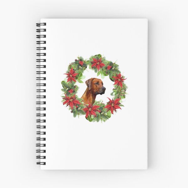 Item preview, Christmas Rhodesian Ridgeback Dog Mixed Media Design designed and sold by OByD.