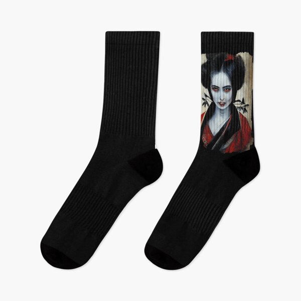 Item preview, Portrait Of A Japanese Geisha Vampire designed and sold by TMBTM.