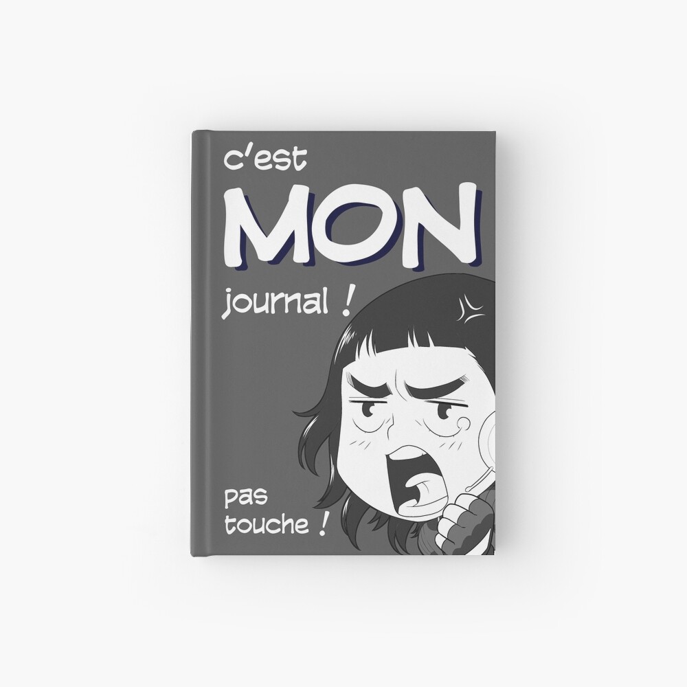 Carnet cartonné « 8-OPTIONS.COM - FR - MON JOURNAL A5 - GRIS - 10 $ pour auteurs»