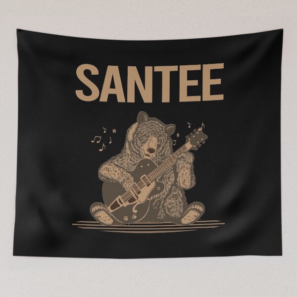 Item preview, Bear With Guitar Santee designed and sold by hurseslossb.