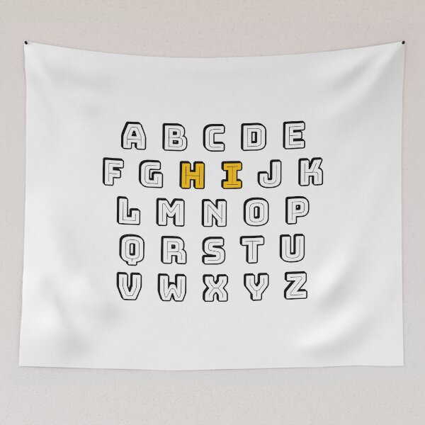 Item preview, Hi Alphabet - Back to School - Teachers - Funny pre k kindergarten designed and sold by Inspirationmotivation.