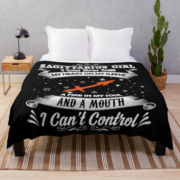 Item preview, I am Sagittarius Girl I was born with my heart on my sleeve a fire in my soul designed and sold by hoangtrongkhiem.