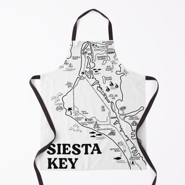 Item preview, Siesta Key Map Art designed and sold by fiberandgloss.