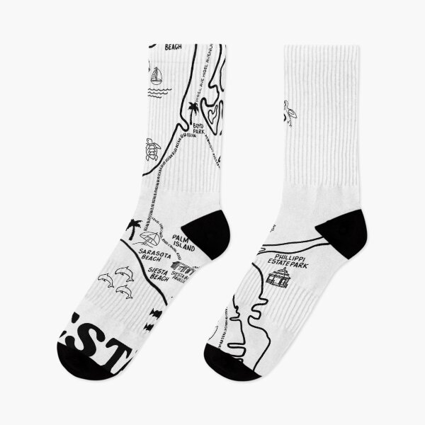 Item preview, Siesta Key Map Art designed and sold by fiberandgloss.