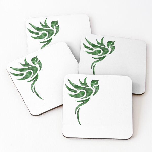 Item preview, green bird as a tribal pattern designed and sold by octo-PS.