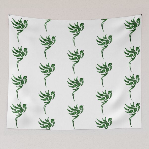 Item preview, green bird as a tribal pattern designed and sold by octo-PS.