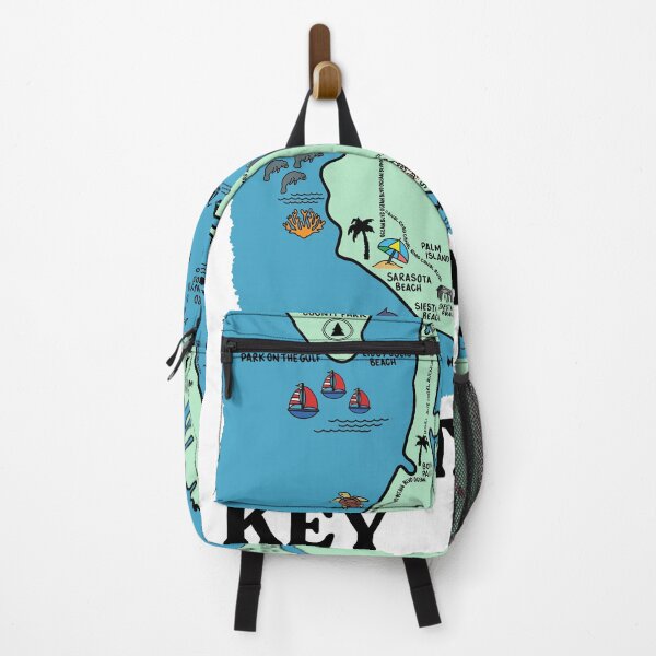 Item preview, Siesta Key Florida Map Art designed and sold by fiberandgloss.