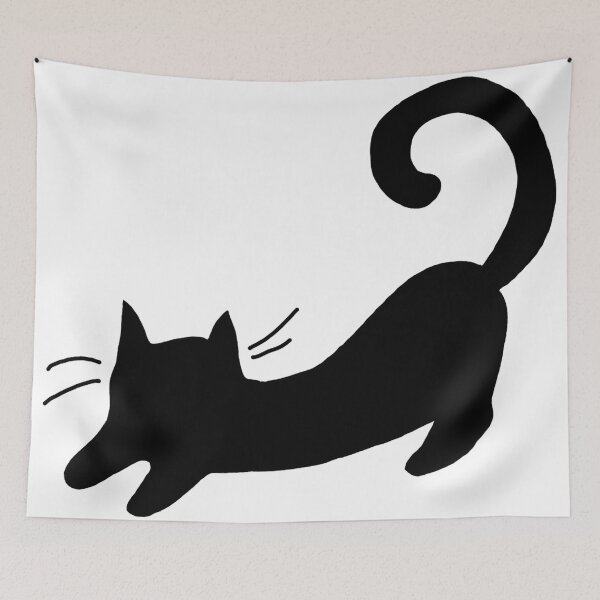 Item preview, Big Stretch! Cat Silhouette designed and sold by NonbinarySarah.