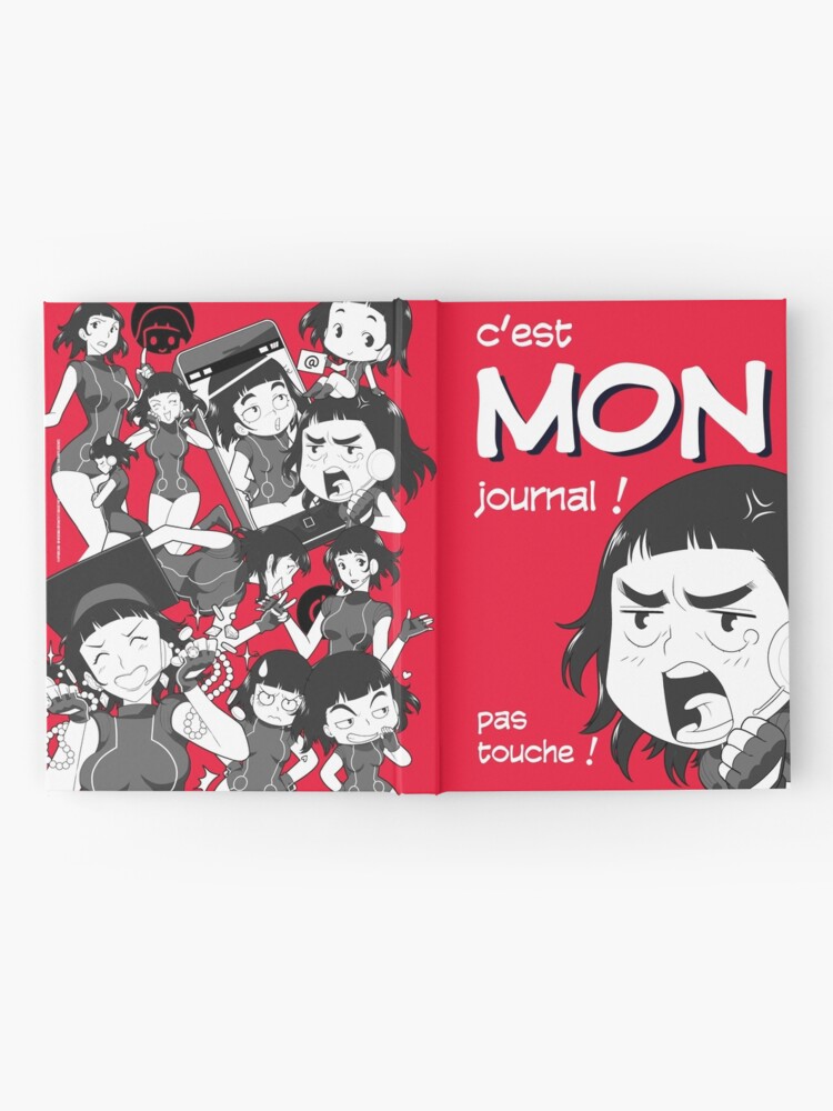 Carnet cartonné ''8-OPTIONS.COM - FR - MON JOURNAL A5 - ROUGE - 10 $ pour auteurs' : autre vue