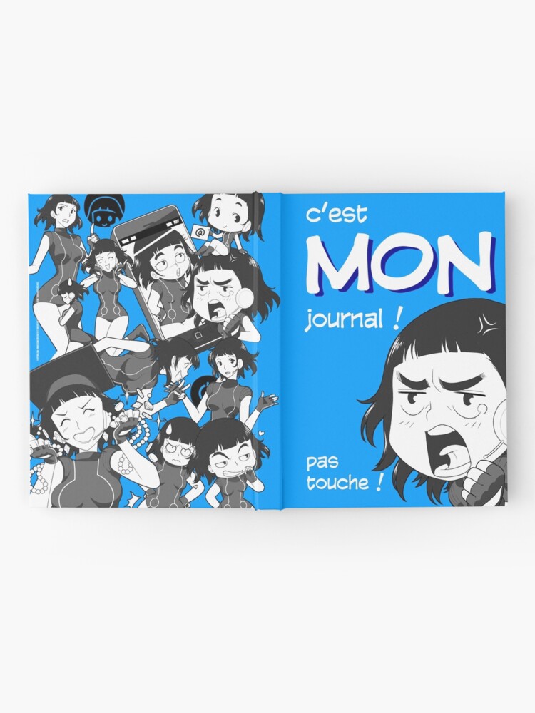 Carnet cartonné '8-OPTIONS.COM - FR - MON JOURNAL A5 - BLEU - 10 $ pour auteurs' : autre vue