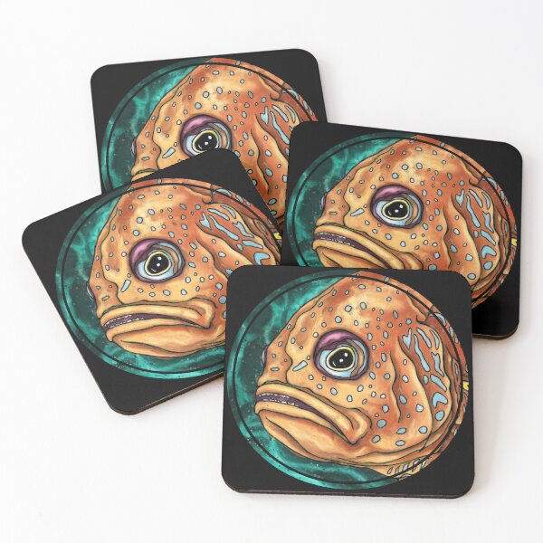 Artikelvorschau, Mürrische alte Fischmalerei, Pop-Art-Fisch entworfen und verkauft von NadiaChevrel.
