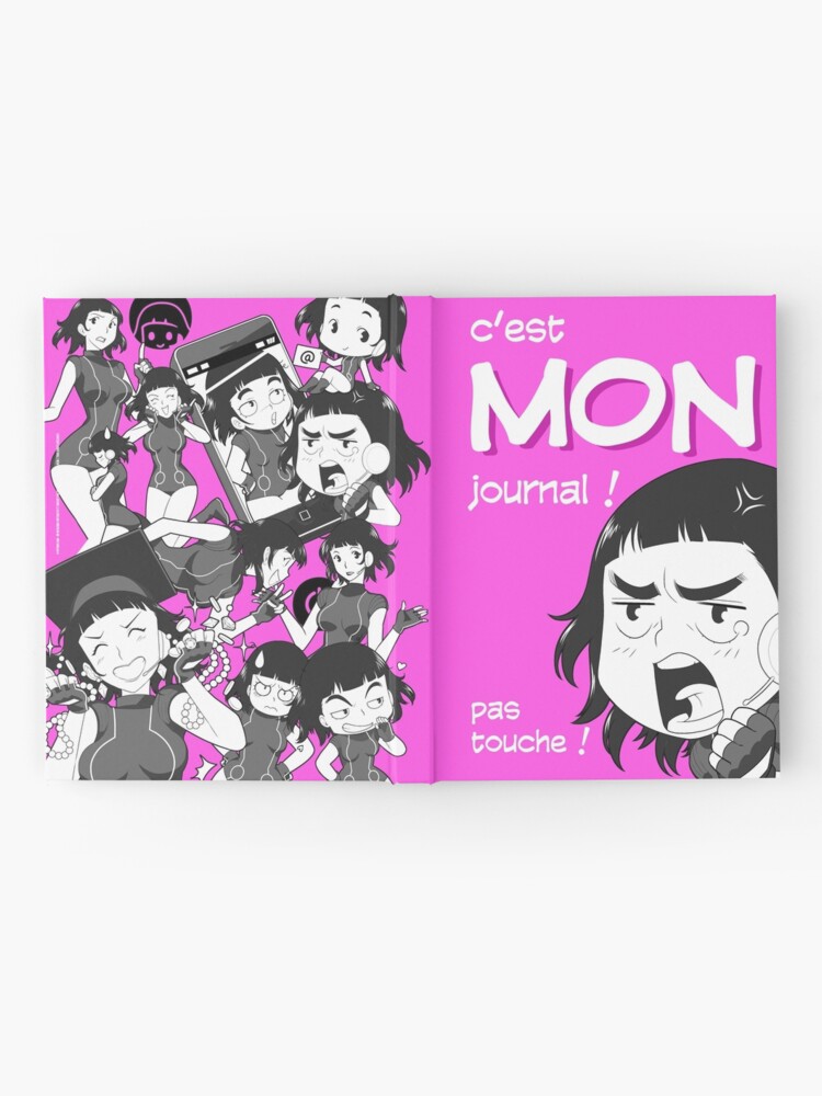 Carnet cartonné '8-OPTIONS.COM - FR - MON JOURNAL A5 - ROSE - 10 $ pour auteurs' : autre vue