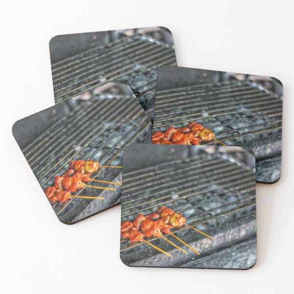 Item preview, Grilled pork skewers on the grill designed and sold by March Rider.