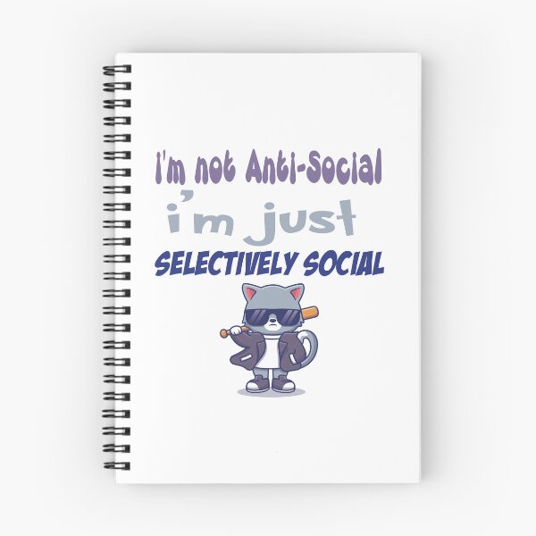 Item preview, i'm not anti-social i'm just selectively social - Selectively Social Quotes designed and sold by secretbox.