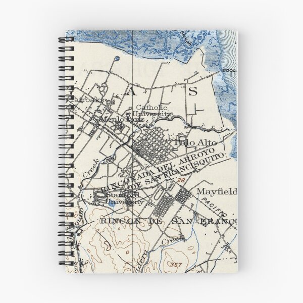 Item preview, Vintage Map of Palo Alto California (1899) designed and sold by BravuraMedia.