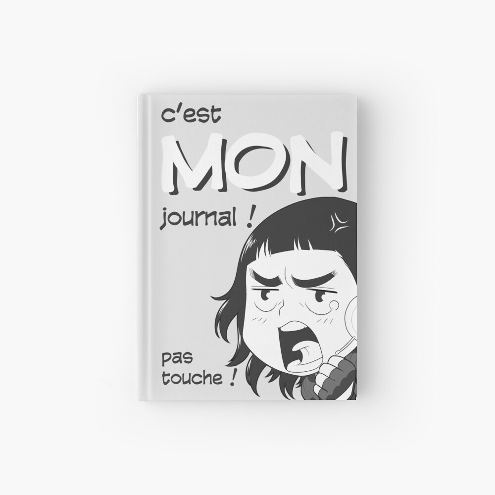 Carnet cartonné « 8-OPTIONS.COM - FR - MON JOURNAL A5 - GRIS CLAIR - 10 $ pour auteurs»