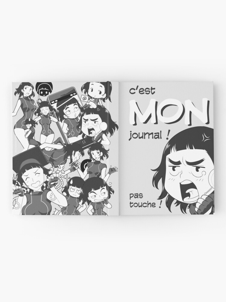Carnet cartonné '8-OPTIONS.COM - FR - MON JOURNAL A5 - GRIS CLAIR - 10 $ pour auteurs' : autre vue