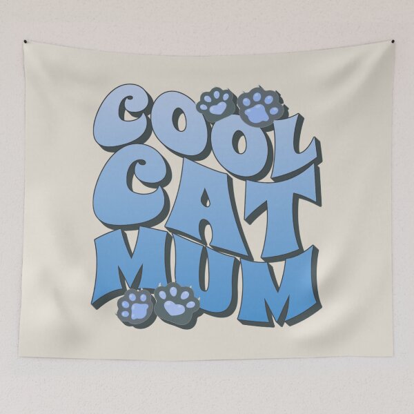Item preview, Blue Cool Cat Mum, Great Slogan For All Mums Who Own A Cat designed and sold by TrulyEpoque.