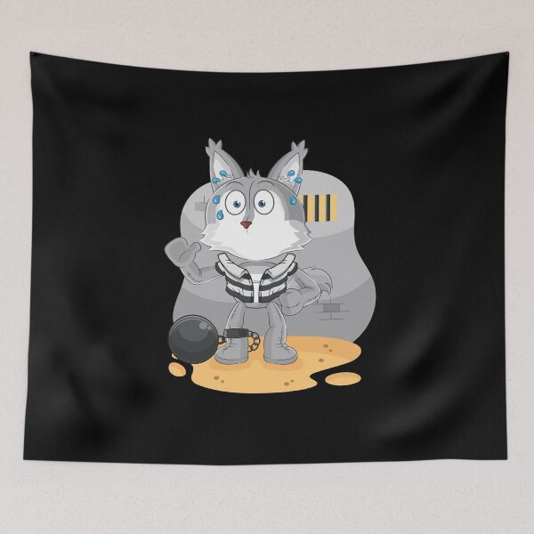 Item preview, Wolf zidika criminal jail cartoon designed and sold by klimov0101.