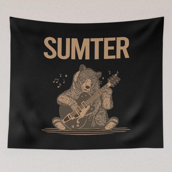 Item preview, Bear With Guitar Sumter designed and sold by hurseslossb.