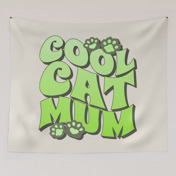 Item preview, Green Cool Cat Mum, Great Slogan For All Mums Who Own A Cat designed and sold by TrulyEpoque.